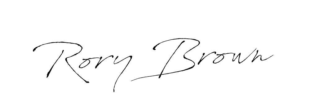 How to make Rory Brown name signature. Use Antro_Vectra style for creating short signs online. This is the latest handwritten sign. Rory Brown signature style 6 images and pictures png