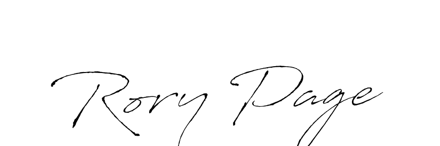 Design your own signature with our free online signature maker. With this signature software, you can create a handwritten (Antro_Vectra) signature for name Rory Page. Rory Page signature style 6 images and pictures png