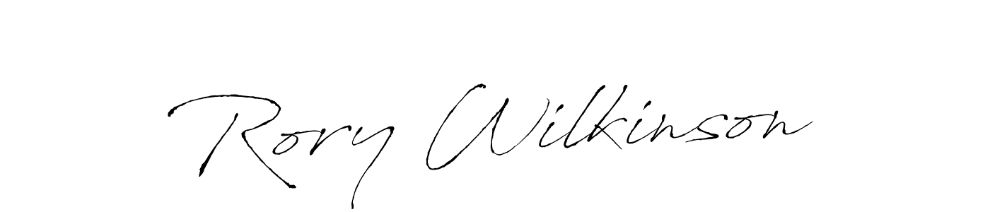 How to make Rory Wilkinson name signature. Use Antro_Vectra style for creating short signs online. This is the latest handwritten sign. Rory Wilkinson signature style 6 images and pictures png