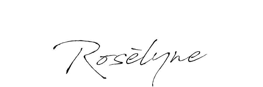 Rosèlyne stylish signature style. Best Handwritten Sign (Antro_Vectra) for my name. Handwritten Signature Collection Ideas for my name Rosèlyne. Rosèlyne signature style 6 images and pictures png