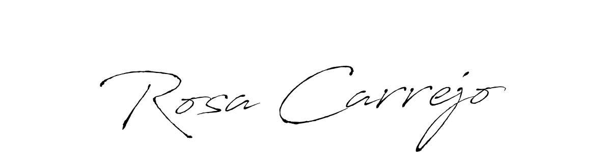 Create a beautiful signature design for name Rosa Carrejo. With this signature (Antro_Vectra) fonts, you can make a handwritten signature for free. Rosa Carrejo signature style 6 images and pictures png