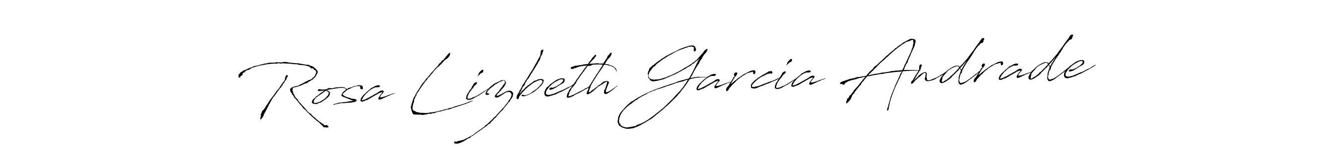 Design your own signature with our free online signature maker. With this signature software, you can create a handwritten (Antro_Vectra) signature for name Rosa Lizbeth Garcia Andrade. Rosa Lizbeth Garcia Andrade signature style 6 images and pictures png