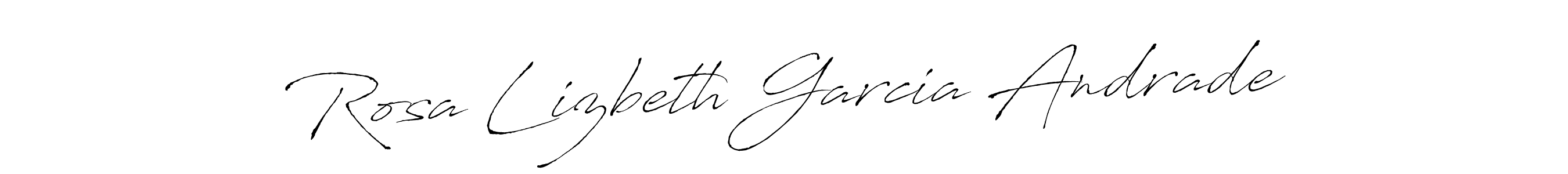 Create a beautiful signature design for name Rosa Lizbeth Garcia Andrade. With this signature (Antro_Vectra) fonts, you can make a handwritten signature for free. Rosa Lizbeth Garcia Andrade signature style 6 images and pictures png