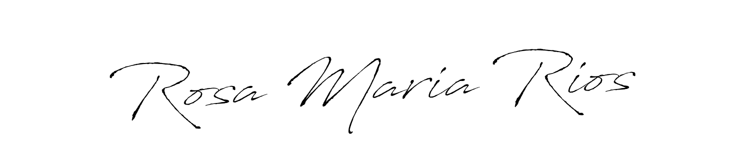 Design your own signature with our free online signature maker. With this signature software, you can create a handwritten (Antro_Vectra) signature for name Rosa Maria Rios. Rosa Maria Rios signature style 6 images and pictures png