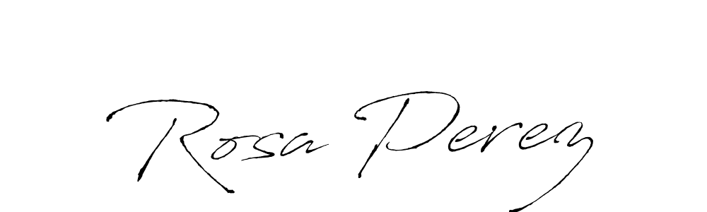 How to make Rosa Perez name signature. Use Antro_Vectra style for creating short signs online. This is the latest handwritten sign. Rosa Perez signature style 6 images and pictures png