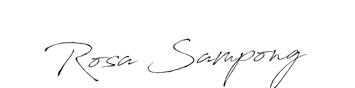 This is the best signature style for the Rosa Sampong name. Also you like these signature font (Antro_Vectra). Mix name signature. Rosa Sampong signature style 6 images and pictures png