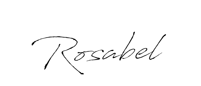 Create a beautiful signature design for name Rosabel. With this signature (Antro_Vectra) fonts, you can make a handwritten signature for free. Rosabel signature style 6 images and pictures png