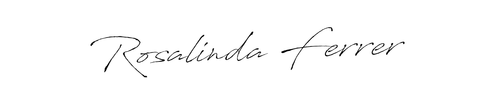 How to make Rosalinda Ferrer signature? Antro_Vectra is a professional autograph style. Create handwritten signature for Rosalinda Ferrer name. Rosalinda Ferrer signature style 6 images and pictures png