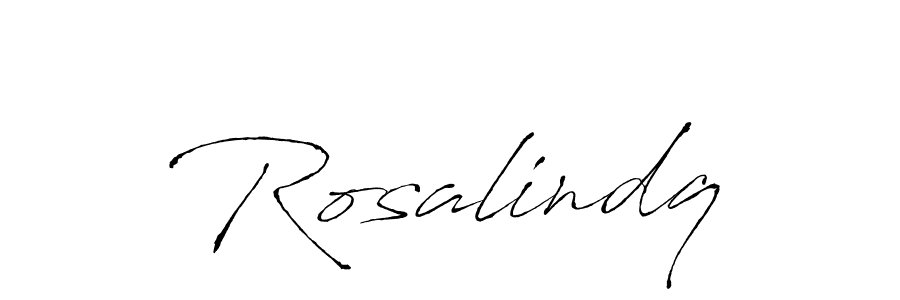 Make a beautiful signature design for name Rosalindq. With this signature (Antro_Vectra) style, you can create a handwritten signature for free. Rosalindq signature style 6 images and pictures png