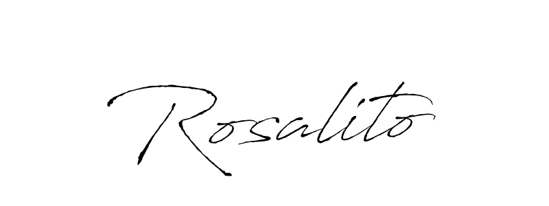 Make a beautiful signature design for name Rosalito. With this signature (Antro_Vectra) style, you can create a handwritten signature for free. Rosalito signature style 6 images and pictures png