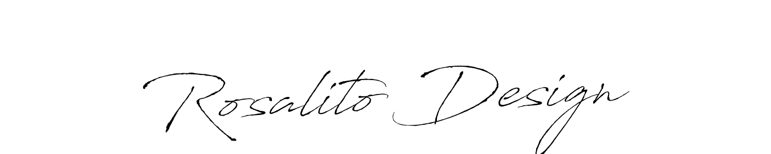 Make a beautiful signature design for name Rosalito Design. With this signature (Antro_Vectra) style, you can create a handwritten signature for free. Rosalito Design signature style 6 images and pictures png