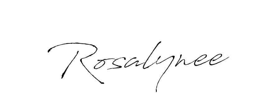 Use a signature maker to create a handwritten signature online. With this signature software, you can design (Antro_Vectra) your own signature for name Rosalynee. Rosalynee signature style 6 images and pictures png