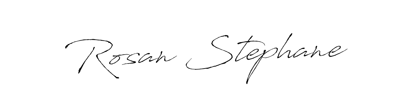 Also You can easily find your signature by using the search form. We will create Rosan Stephane name handwritten signature images for you free of cost using Antro_Vectra sign style. Rosan Stephane signature style 6 images and pictures png