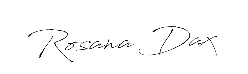 How to make Rosana Dax name signature. Use Antro_Vectra style for creating short signs online. This is the latest handwritten sign. Rosana Dax signature style 6 images and pictures png