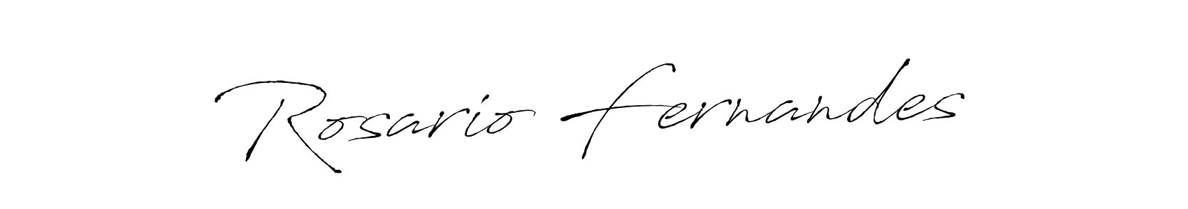 Create a beautiful signature design for name Rosario Fernandes. With this signature (Antro_Vectra) fonts, you can make a handwritten signature for free. Rosario Fernandes signature style 6 images and pictures png