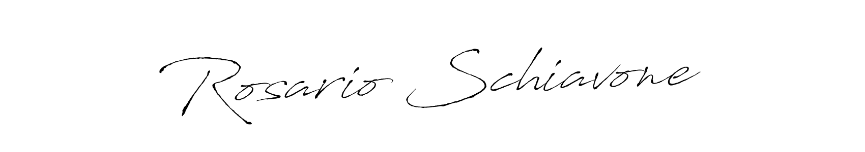 Create a beautiful signature design for name Rosario Schiavone. With this signature (Antro_Vectra) fonts, you can make a handwritten signature for free. Rosario Schiavone signature style 6 images and pictures png
