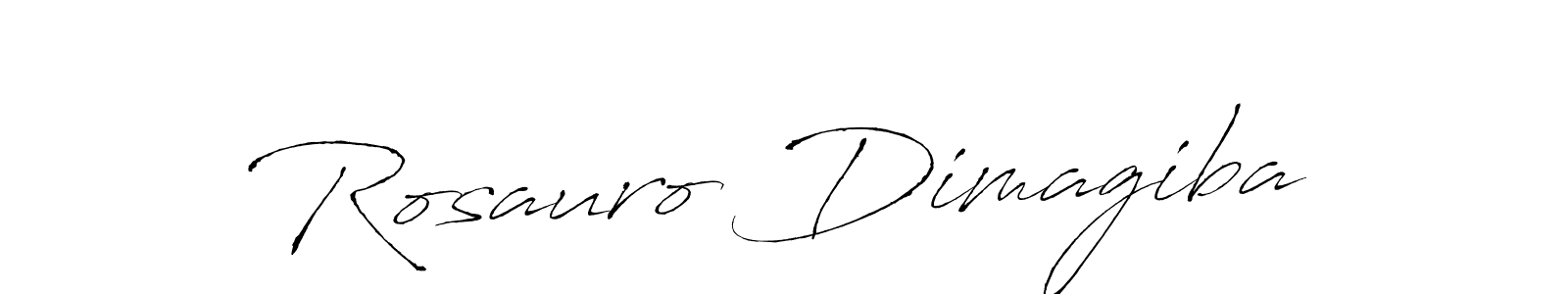 Make a beautiful signature design for name Rosauro Dimagiba. With this signature (Antro_Vectra) style, you can create a handwritten signature for free. Rosauro Dimagiba signature style 6 images and pictures png