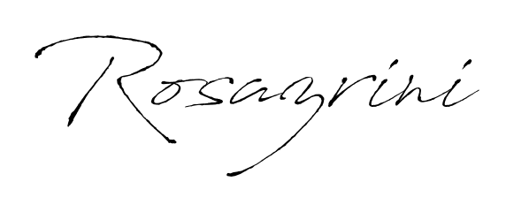 Personalize your online presence with Rosazrini signature rendered in elegant Antro_Vectra font. Great for website footers and blogs. Rosazrini signature style 6 images and pictures png