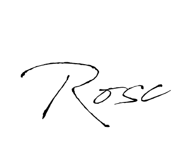 Create a beautiful signature design for name Rosc. With this signature (Antro_Vectra) fonts, you can make a handwritten signature for free. Rosc signature style 6 images and pictures png