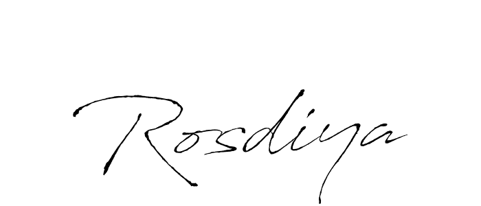 Similarly Antro_Vectra is the best handwritten signature design. Signature creator online .You can use it as an online autograph creator for name Rosdiya. Rosdiya signature style 6 images and pictures png