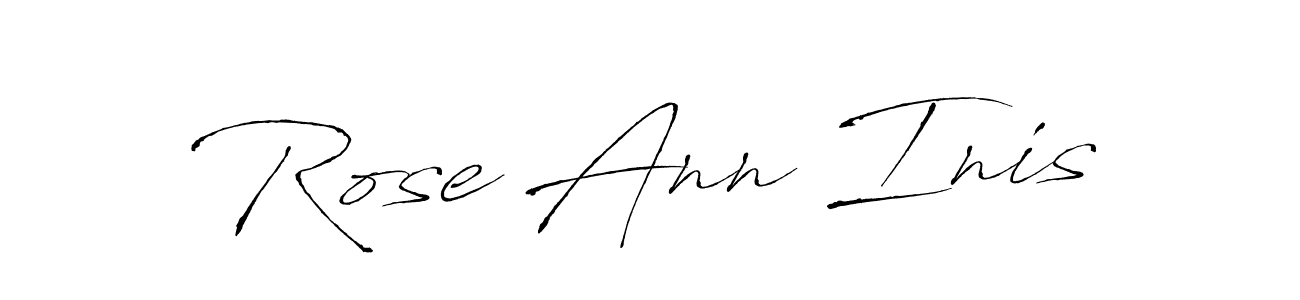 You should practise on your own different ways (Antro_Vectra) to write your name (Rose Ann Inis) in signature. don't let someone else do it for you. Rose Ann Inis signature style 6 images and pictures png