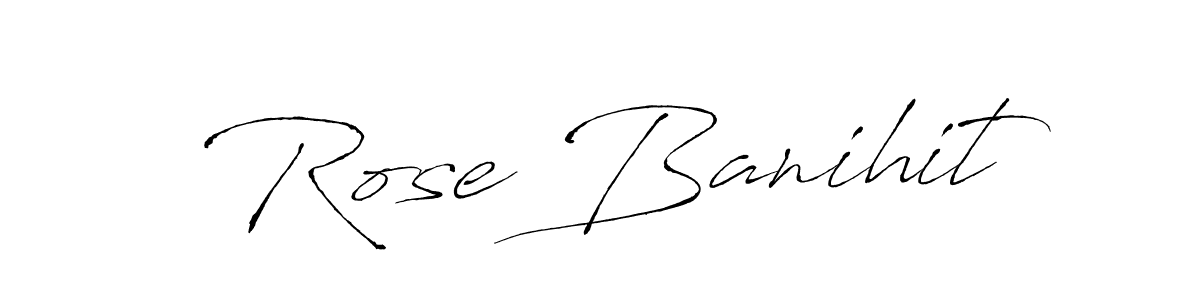 Once you've used our free online signature maker to create your best signature Antro_Vectra style, it's time to enjoy all of the benefits that Rose Banihit name signing documents. Rose Banihit signature style 6 images and pictures png