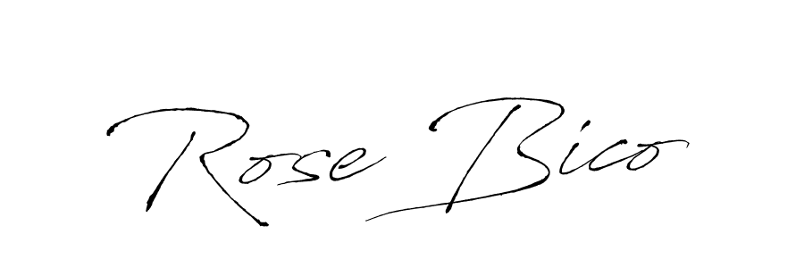 Also we have Rose Bico name is the best signature style. Create professional handwritten signature collection using Antro_Vectra autograph style. Rose Bico signature style 6 images and pictures png