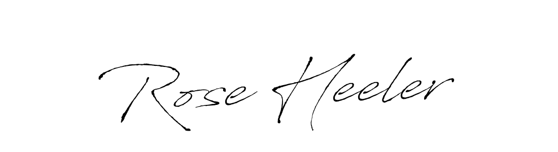 Rose Heeler stylish signature style. Best Handwritten Sign (Antro_Vectra) for my name. Handwritten Signature Collection Ideas for my name Rose Heeler. Rose Heeler signature style 6 images and pictures png