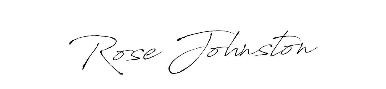 Create a beautiful signature design for name Rose Johnston. With this signature (Antro_Vectra) fonts, you can make a handwritten signature for free. Rose Johnston signature style 6 images and pictures png