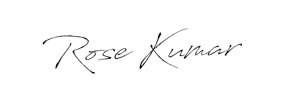 Create a beautiful signature design for name Rose Kumar. With this signature (Antro_Vectra) fonts, you can make a handwritten signature for free. Rose Kumar signature style 6 images and pictures png