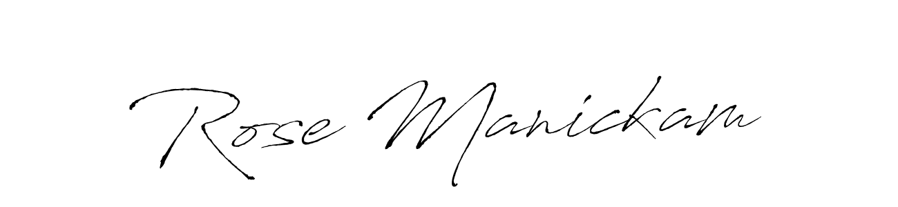 Antro_Vectra is a professional signature style that is perfect for those who want to add a touch of class to their signature. It is also a great choice for those who want to make their signature more unique. Get Rose Manickam name to fancy signature for free. Rose Manickam signature style 6 images and pictures png