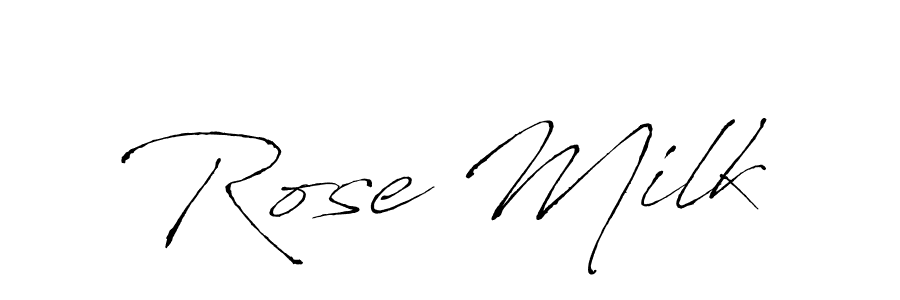 Create a beautiful signature design for name Rose Milk. With this signature (Antro_Vectra) fonts, you can make a handwritten signature for free. Rose Milk signature style 6 images and pictures png