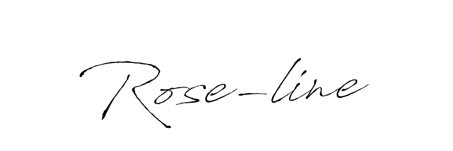 Rose-line stylish signature style. Best Handwritten Sign (Antro_Vectra) for my name. Handwritten Signature Collection Ideas for my name Rose-line. Rose-line signature style 6 images and pictures png