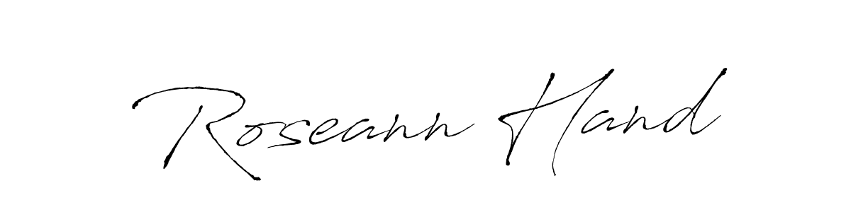 Create a beautiful signature design for name Roseann Hand. With this signature (Antro_Vectra) fonts, you can make a handwritten signature for free. Roseann Hand signature style 6 images and pictures png