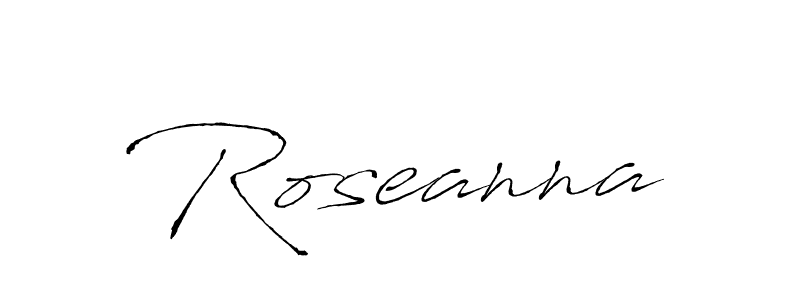 Roseanna stylish signature style. Best Handwritten Sign (Antro_Vectra) for my name. Handwritten Signature Collection Ideas for my name Roseanna. Roseanna signature style 6 images and pictures png