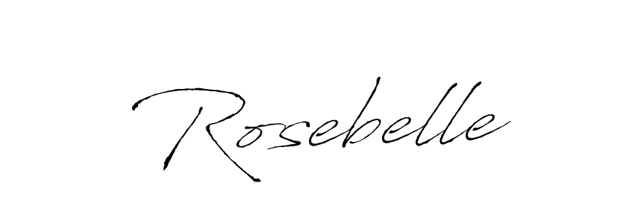 How to make Rosebelle signature? Antro_Vectra is a professional autograph style. Create handwritten signature for Rosebelle name. Rosebelle signature style 6 images and pictures png
