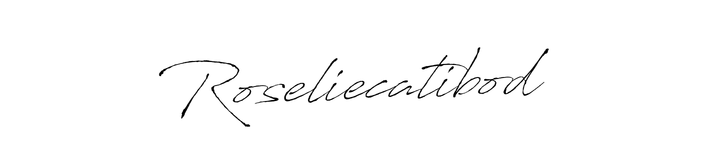 Also we have Roseliecatibod name is the best signature style. Create professional handwritten signature collection using Antro_Vectra autograph style. Roseliecatibod signature style 6 images and pictures png