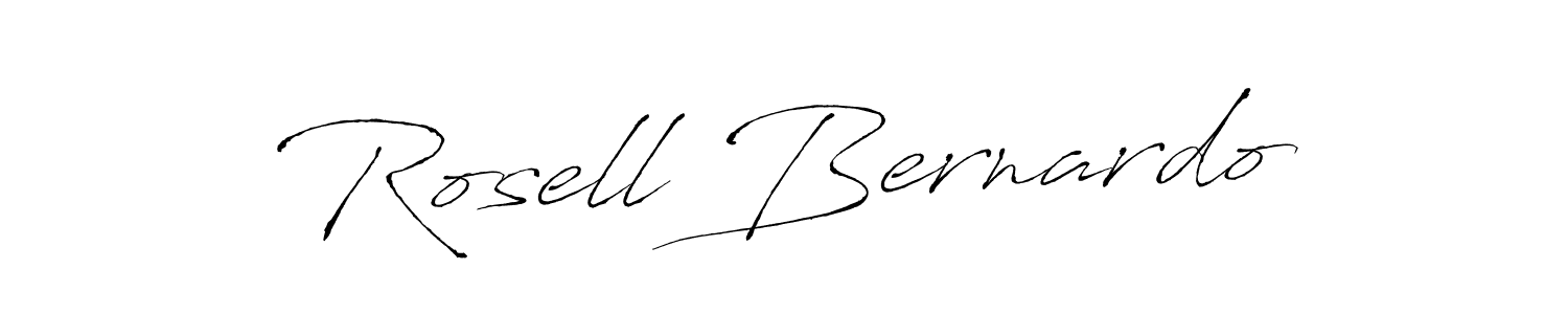 Antro_Vectra is a professional signature style that is perfect for those who want to add a touch of class to their signature. It is also a great choice for those who want to make their signature more unique. Get Rosell Bernardo name to fancy signature for free. Rosell Bernardo signature style 6 images and pictures png