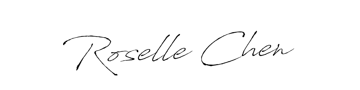 Roselle Chen stylish signature style. Best Handwritten Sign (Antro_Vectra) for my name. Handwritten Signature Collection Ideas for my name Roselle Chen. Roselle Chen signature style 6 images and pictures png