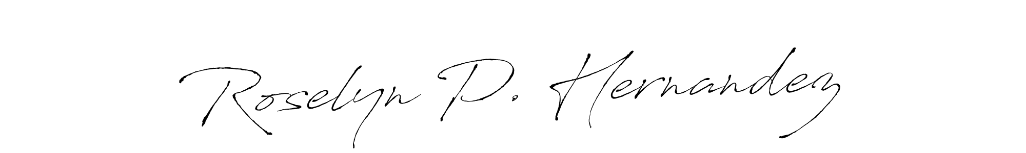 Also You can easily find your signature by using the search form. We will create Roselyn P. Hernandez name handwritten signature images for you free of cost using Antro_Vectra sign style. Roselyn P. Hernandez signature style 6 images and pictures png