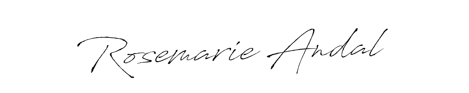 It looks lik you need a new signature style for name Rosemarie Andal. Design unique handwritten (Antro_Vectra) signature with our free signature maker in just a few clicks. Rosemarie Andal signature style 6 images and pictures png