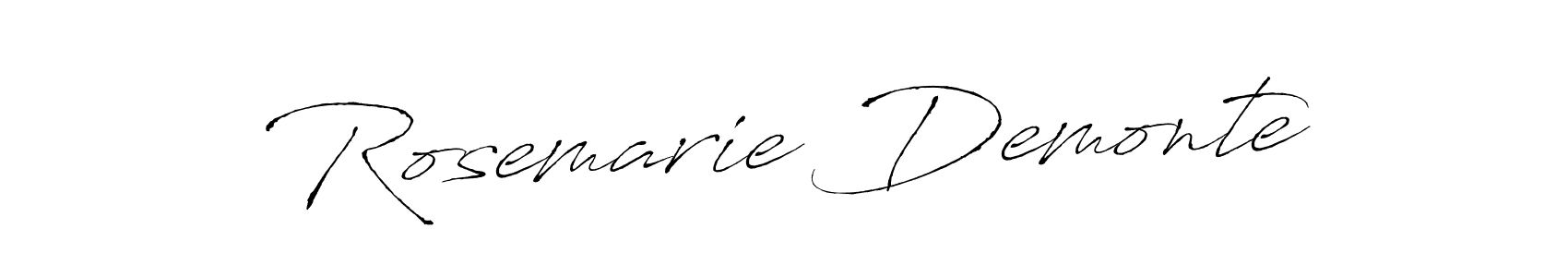 Make a beautiful signature design for name Rosemarie Demonte. Use this online signature maker to create a handwritten signature for free. Rosemarie Demonte signature style 6 images and pictures png