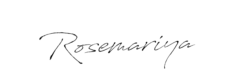 Make a beautiful signature design for name Rosemariya. Use this online signature maker to create a handwritten signature for free. Rosemariya signature style 6 images and pictures png