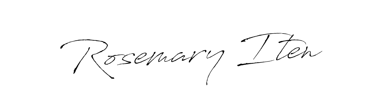 Similarly Antro_Vectra is the best handwritten signature design. Signature creator online .You can use it as an online autograph creator for name Rosemary Iten. Rosemary Iten signature style 6 images and pictures png