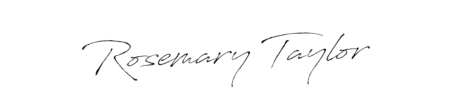 Design your own signature with our free online signature maker. With this signature software, you can create a handwritten (Antro_Vectra) signature for name Rosemary Taylor. Rosemary Taylor signature style 6 images and pictures png