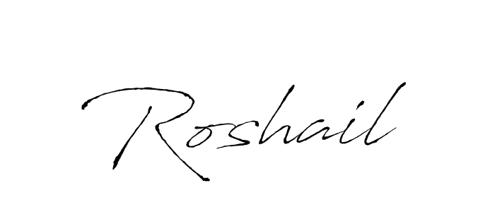 Make a beautiful signature design for name Roshail. With this signature (Antro_Vectra) style, you can create a handwritten signature for free. Roshail signature style 6 images and pictures png