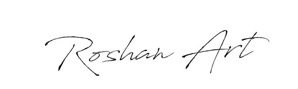 if you are searching for the best signature style for your name Roshan Art. so please give up your signature search. here we have designed multiple signature styles  using Antro_Vectra. Roshan Art signature style 6 images and pictures png
