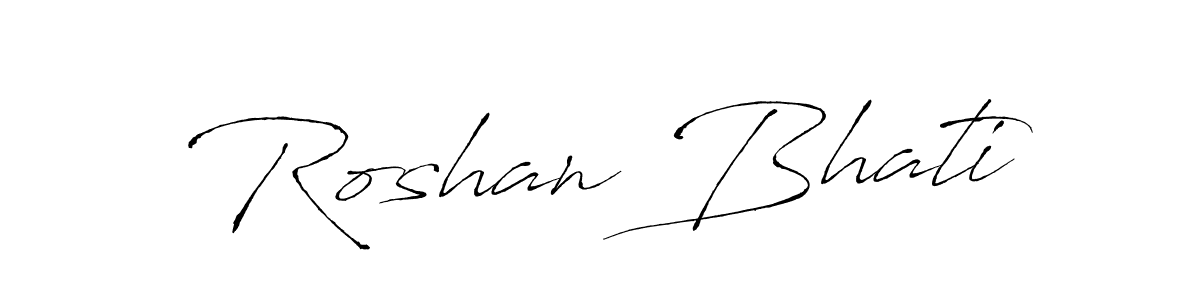How to make Roshan Bhati signature? Antro_Vectra is a professional autograph style. Create handwritten signature for Roshan Bhati name. Roshan Bhati signature style 6 images and pictures png