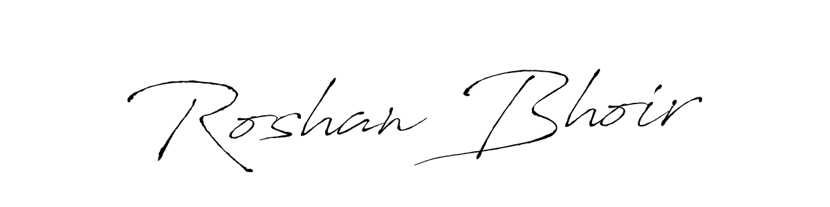 if you are searching for the best signature style for your name Roshan Bhoir. so please give up your signature search. here we have designed multiple signature styles  using Antro_Vectra. Roshan Bhoir signature style 6 images and pictures png