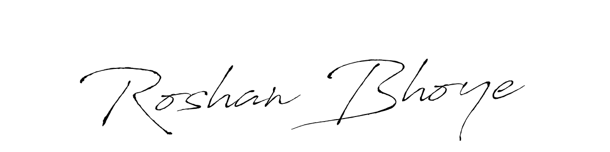 The best way (Antro_Vectra) to make a short signature is to pick only two or three words in your name. The name Roshan Bhoye include a total of six letters. For converting this name. Roshan Bhoye signature style 6 images and pictures png